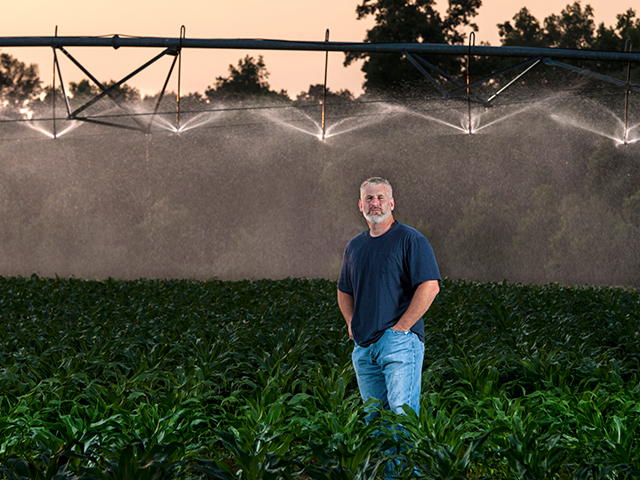 In 2012, Randy Dowdy, of Brooks County, Ga., won the National Corn Growers Association (NCGA) National Corn Yield Contest&#039;s Irrigated Division with a yield of 372.3357 bushels per acre. (Progressive Farmer photo by Mark Wallheiser)
